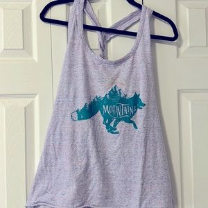 Braided racer back tank: Let’s Runaway into the Mountains